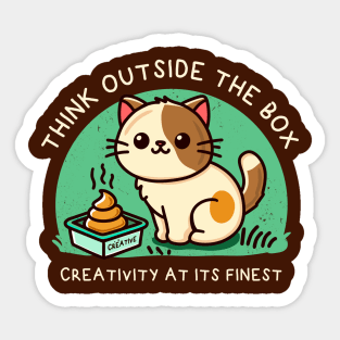 THINK OUTSIDE THE BOX Sticker